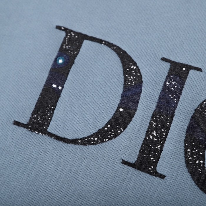 D*or oversized D*or and peter doig sweatshirt light blue cotton fleece
