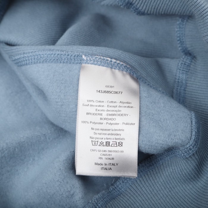 D*or oversized D*or and peter doig sweatshirt light blue cotton fleece