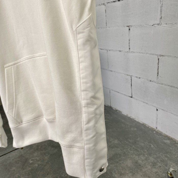 D*or and sacai sweatshirt cream cotton fleece