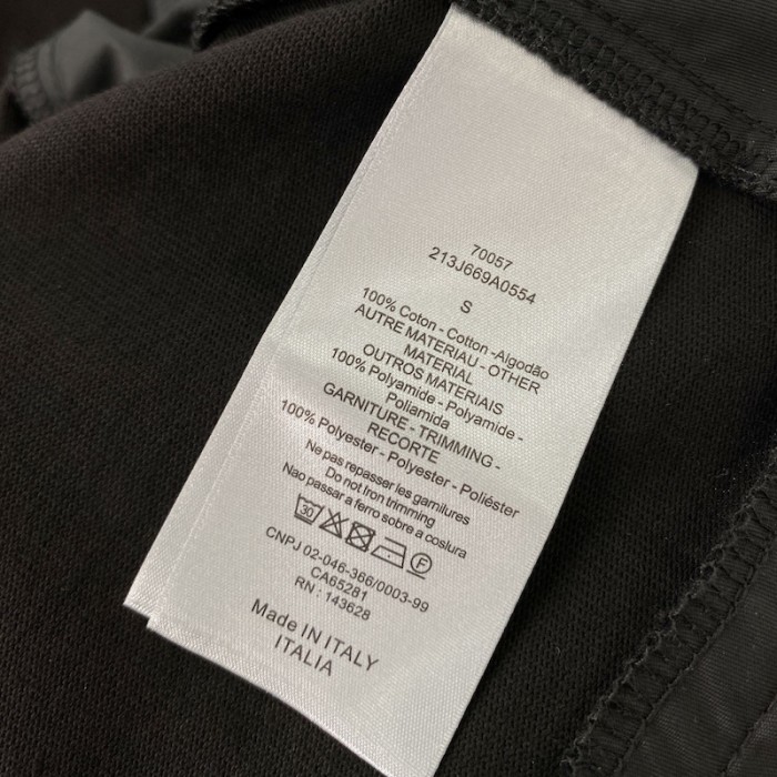 oversized D*or and sacai t-shirt black