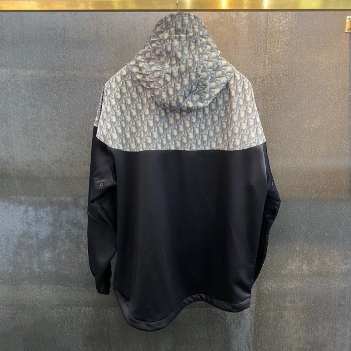 D*or and shawn anorak technical cotton canvas navy