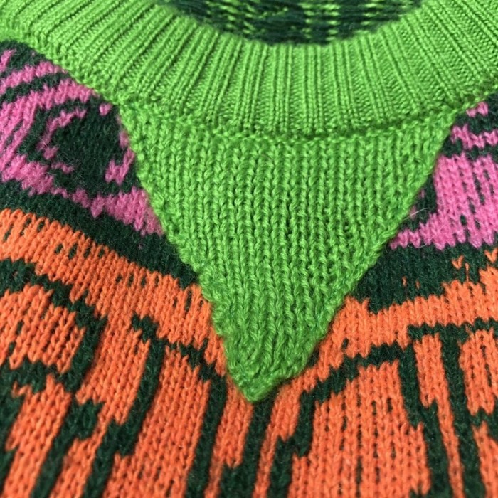 D*or and shawn sweater multicolor wool jacquard