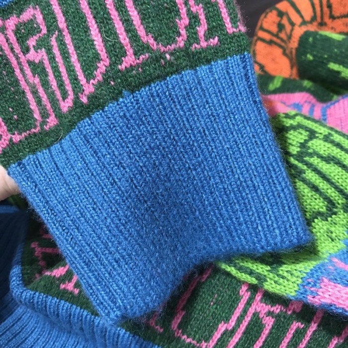 D*or and shawn sweater multicolor wool jacquard