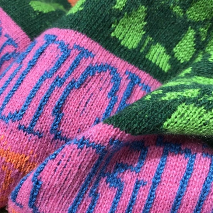 D*or and shawn sweater multicolor wool jacquard
