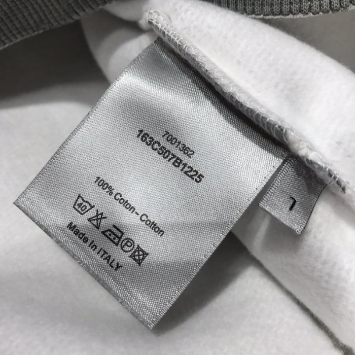D*or and shawn sweatshirt cotton fleece gray