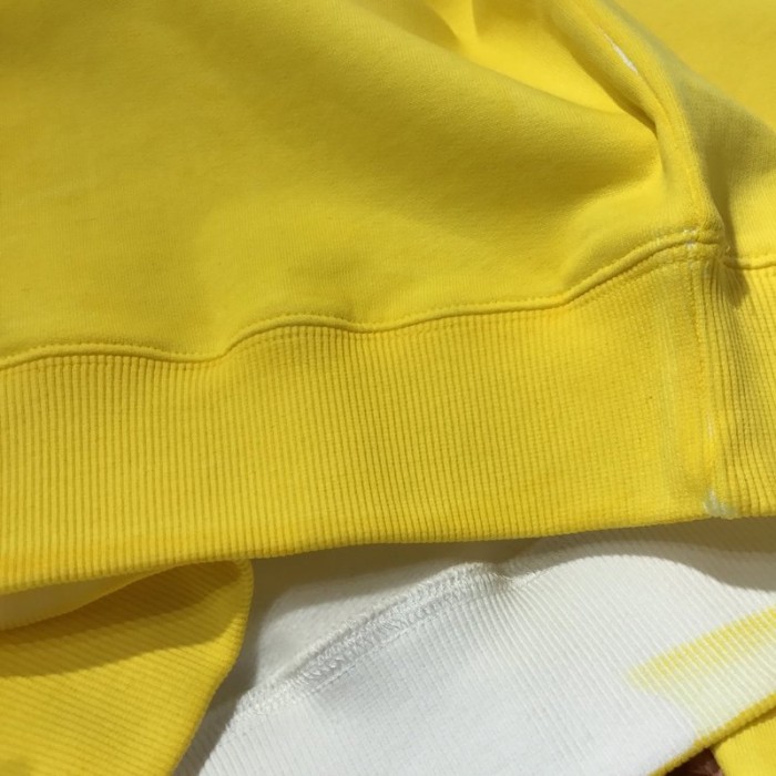 D*or and shawn sweatshirt cotton fleece yellow