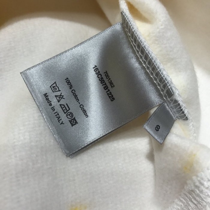 D*or and shawn sweatshirt cotton fleece yellow