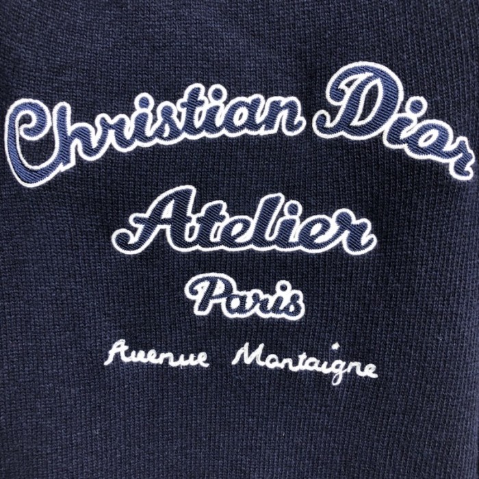 ch**an D*or atelier sweater blue wool jersey