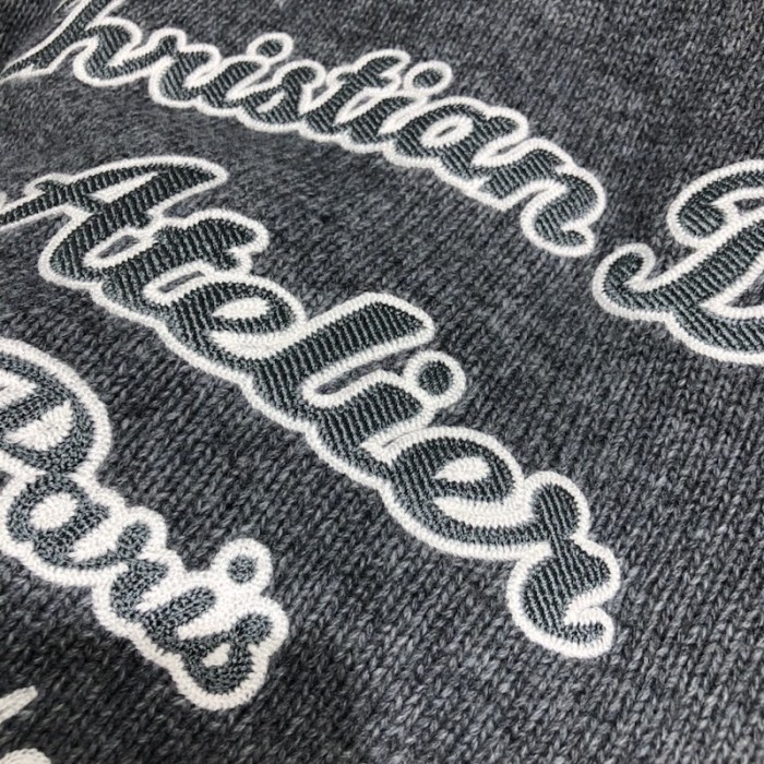 ch**an D*or atelier sweater gray wool jersey