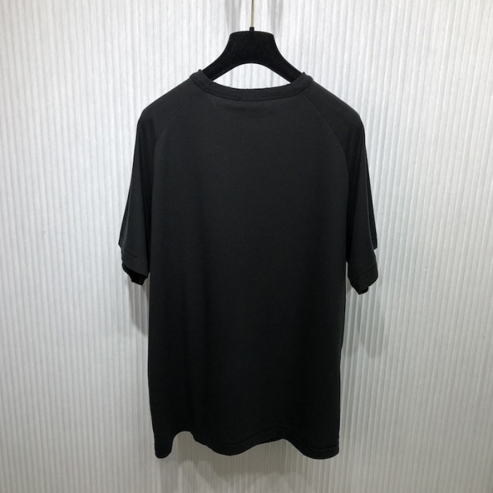 relaxed-fit D*or by erl t-shirt black slub cotton jersey