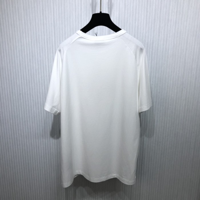 relaxed-fit D*or by erl t-shirt white slub cotton jersey