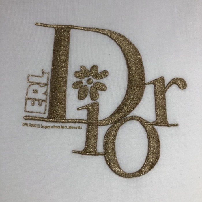 relaxed-fit D*or by erl t-shirt white slub cotton jersey