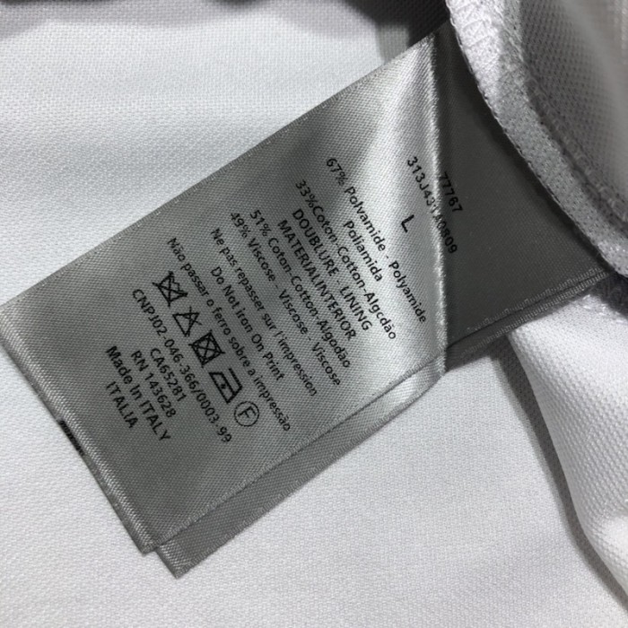 D*or by erl zipped track jacket white and mauve satin-finish technical jersey