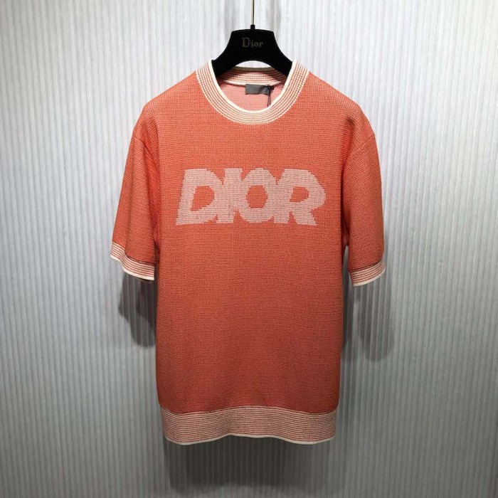 D*or coral cotton-blend tramato knit