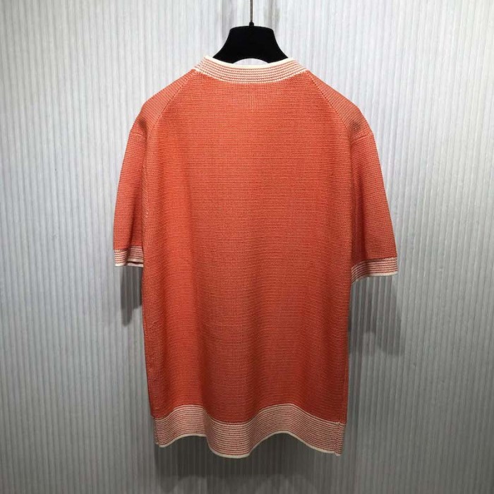 D*or coral cotton-blend tramato knit