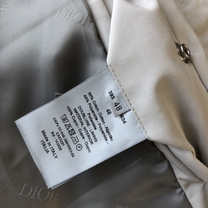 D*or hooded parka gray technical cotton ottoman