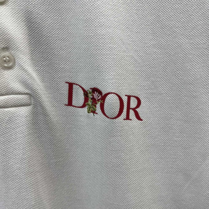 D*or jardin polo shirt white cotton