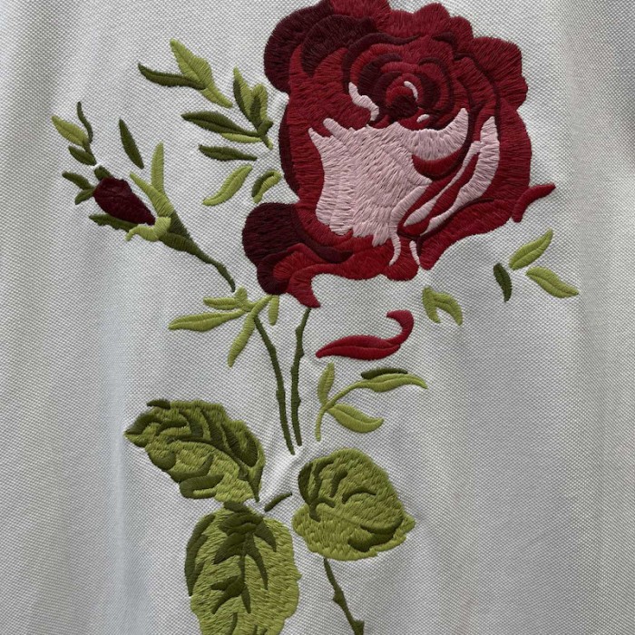 D*or jardin polo shirt white cotton