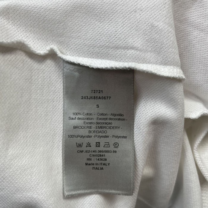 D*or jardin polo shirt white cotton