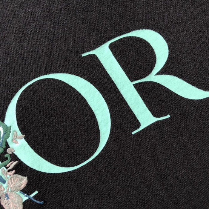D*or jardin sweater black silk and cotton jersey stitch knit