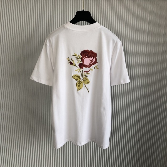 D*or jardin t-shirt white cotton jersey