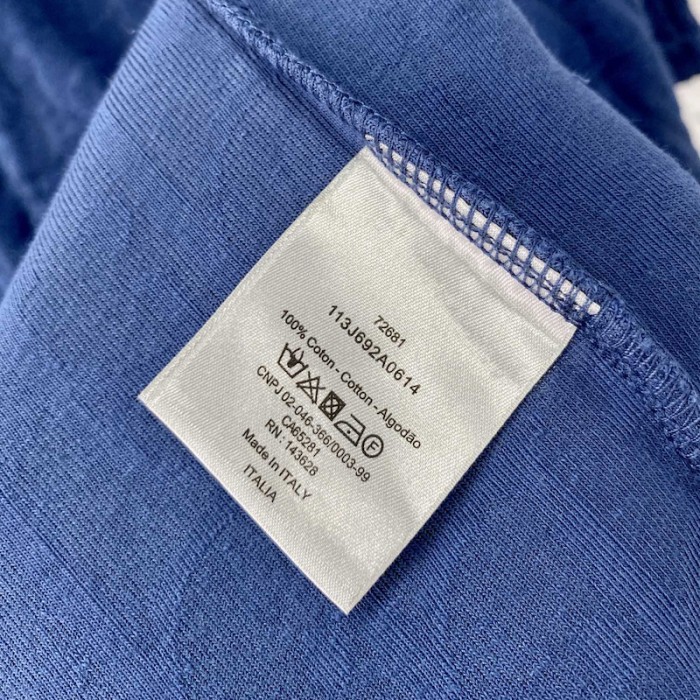 oversized D*or oblique polo shirt blue terry cotton jacquard