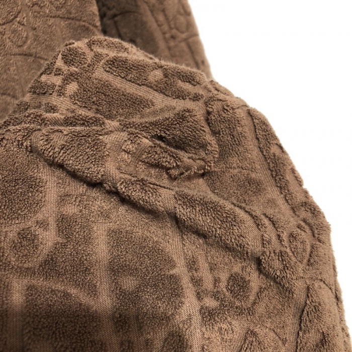 D*or oblique t-shirt brown terry cotton jacquard