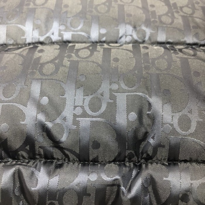 D*or oblique down jacket black jacquard