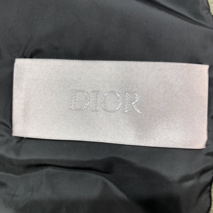 D*or oblique down jacket khaki jacquard