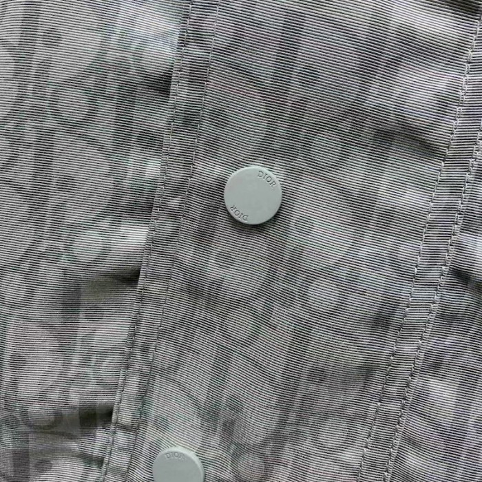 D*or oblique hooded anorak grey and white