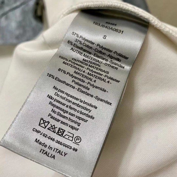 D*or oblique hooded anorak grey and white