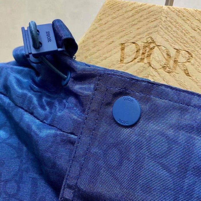 D*or oblique hooded anorak navy blue