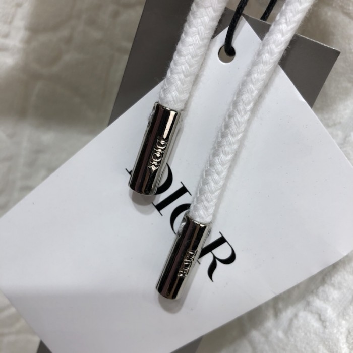 oversized hooded sweatshirt with D*or oblique motif white