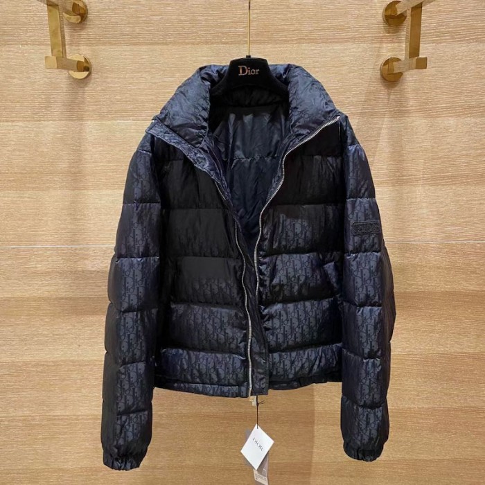 D*or oblique down jacket black jacquard 2021