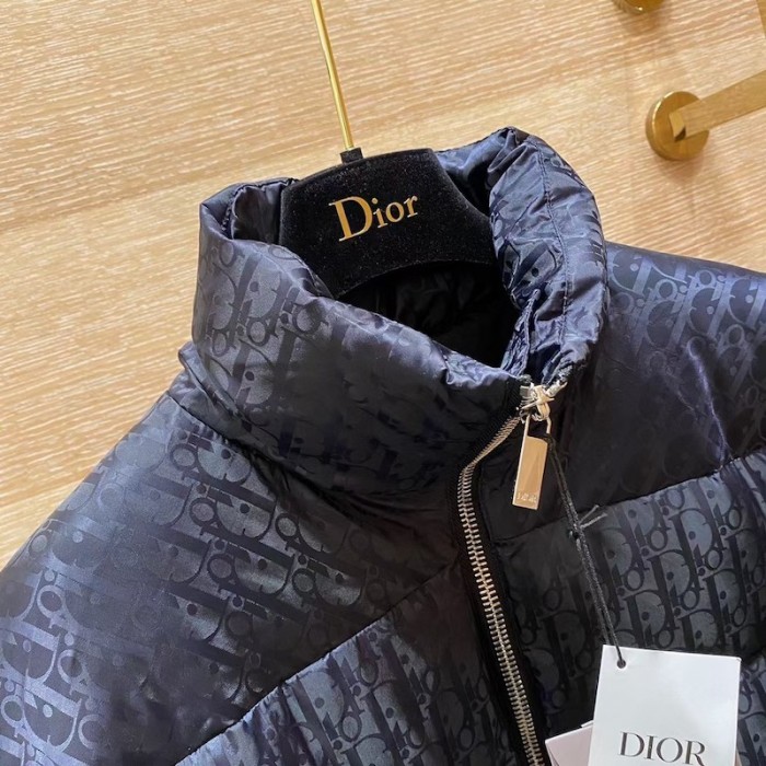 D*or oblique down jacket black jacquard 2021