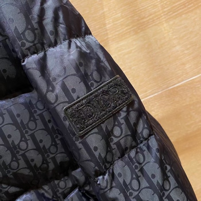 D*or oblique down jacket black jacquard 2021