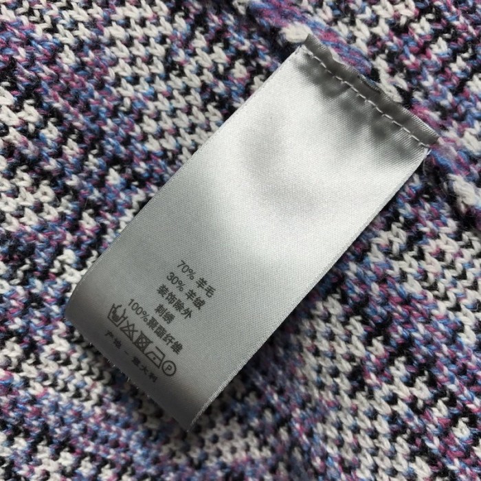D*or sweater with D*or oblique motif multicolor wool blue
