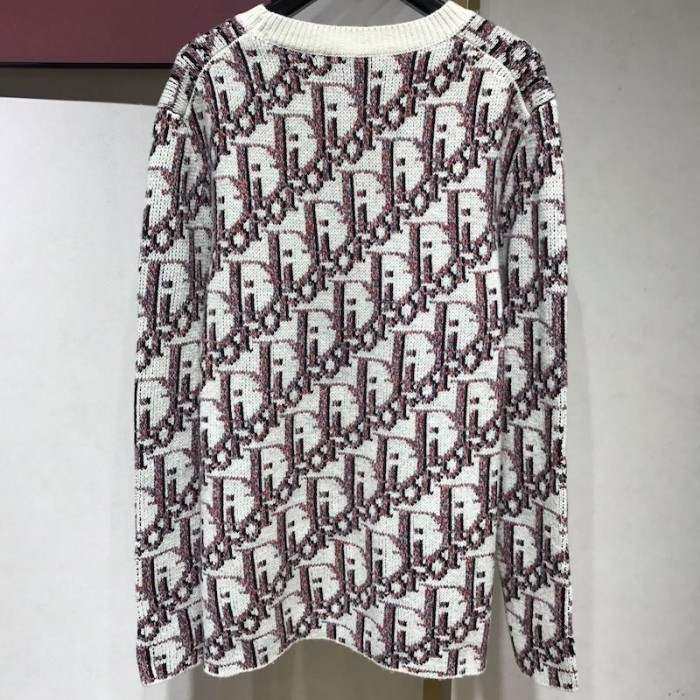 D*or sweater with D*or oblique motif multicolor wool brown
