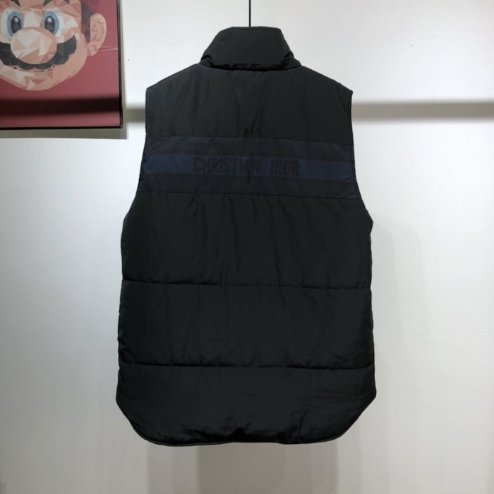 D*or oblique sleeveless down reversible vest