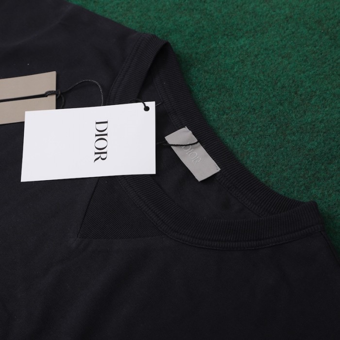 D*or oversized D*or tshirt black cotton jersey