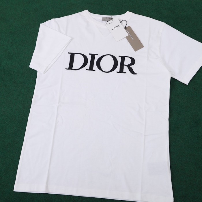 D*or oversized D*or tshirt white cotton jersey