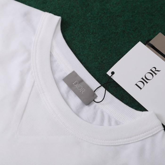 D*or oversized D*or tshirt white cotton jersey