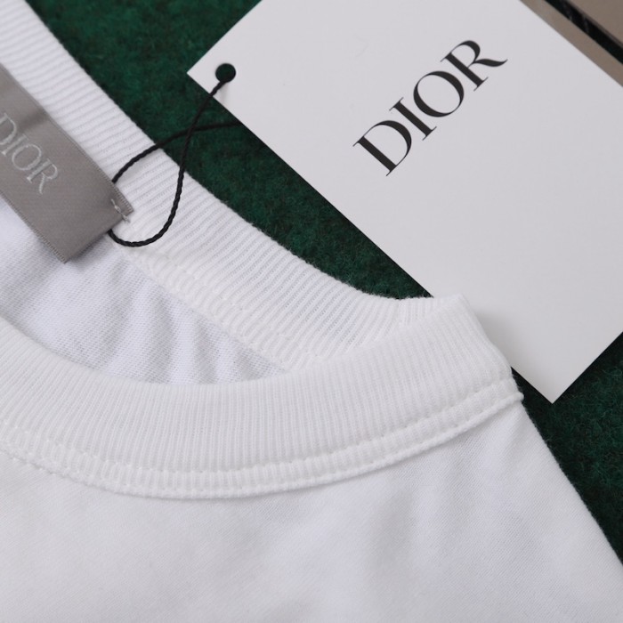 D*or oversized D*or tshirt white cotton jersey
