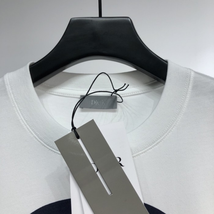 D*or oversized D*or and shawn t shirt white technical cotton