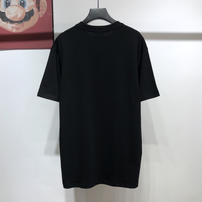 D*or oversized D*or and shawn t shirt black technical cotton