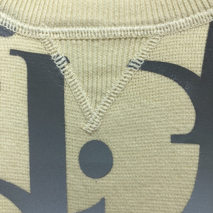 D*or oversized reflective D*or oblique sweater wool jersey cream
