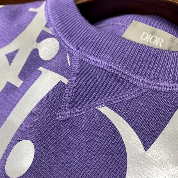D*or oversized reflective D*or oblique sweater wool jersey purple