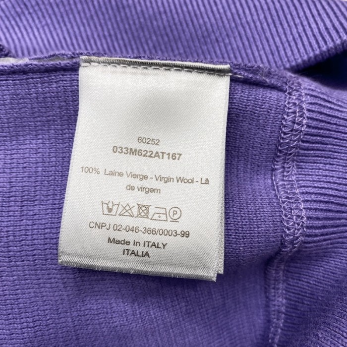 D*or oversized reflective D*or oblique sweater wool jersey purple