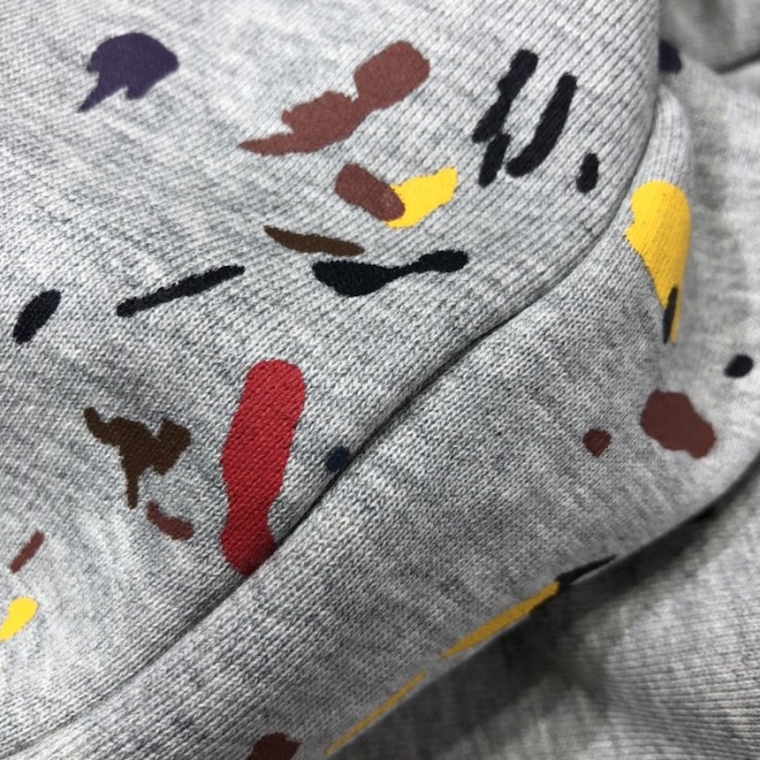 D*or paint print short gray