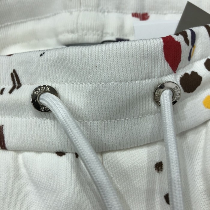 D*or paint print short white